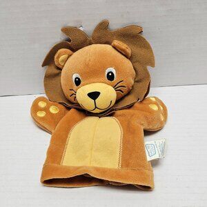 Vintage Baby Einstein Brown Lion Hand Puppet KIDS II Pretend Play Plush Toy 10"
